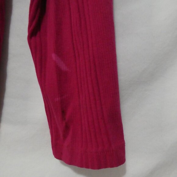 LAND'S END | medium (10-12) | Ribbed Pink Cotton Long Sleeve Pullover Shirt - Picture 16 of 16